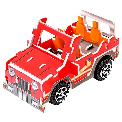 Luckywaqng 3D Paper Puzzle Assorted Cars 3D Cardboard Model Car Kit DIY Set for Child Educational Craft Puzzles Present for Boys Klassische Puzzles (A, One Size) von Luckywaqng