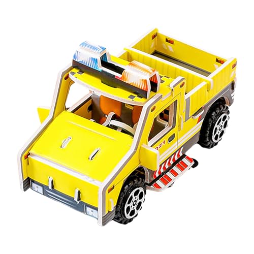 Luckywaqng 3D Paper Puzzle Assorted Cars 3D Cardboard Model Car Kit DIY Set for Child Educational Craft Puzzles Present for Boys Klassische Puzzles (B, One Size) von Luckywaqng