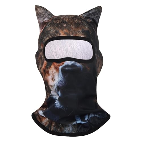 Luckywaqng 3D-Tierski mit Ohren, Musikfestival, Karneval, Ski, Halloween, Outdoor-Aktivitäten. Verkleiden Sie Sich. Werden Sie zum Accessoire für jeden Abenteurer Weihnachten (D, S) von Luckywaqng