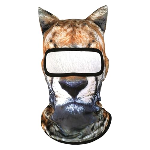 Luckywaqng 3D-Tierski mit Ohren, Musikfestival, Karneval, Ski, Halloween, Outdoor-Aktivitäten. Verkleiden Sie Sich. Werden Sie zum Accessoire für jeden Abenteurer Weihnachten (F, S) von Luckywaqng