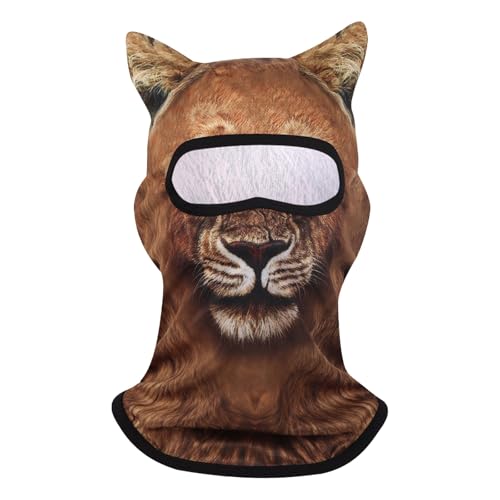 Luckywaqng 3D-Tierski mit Ohren, Musikfestival, Karneval, Ski, Halloween, Outdoor-Aktivitäten. Verkleiden Sie Sich. Werden Sie zum Accessoire für jeden Abenteurer Weihnachten (G, S) von Luckywaqng