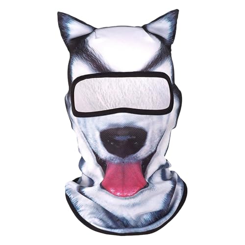 Luckywaqng 3D-Tierski mit Ohren, Musikfestival, Karneval, Ski, Halloween, Outdoor-Aktivitäten. Verkleiden Sie Sich. Werden Sie zum Accessoire für jeden Abenteurer Weihnachten (H, S) von Luckywaqng
