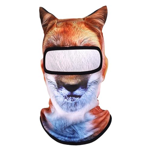 Luckywaqng 3D-Tierski mit Ohren, Musikfestival, Karneval, Ski, Halloween, Outdoor-Aktivitäten. Verkleiden Sie Sich. Werden Sie zum Accessoire für jeden Abenteurer Weihnachten (I, S) von Luckywaqng