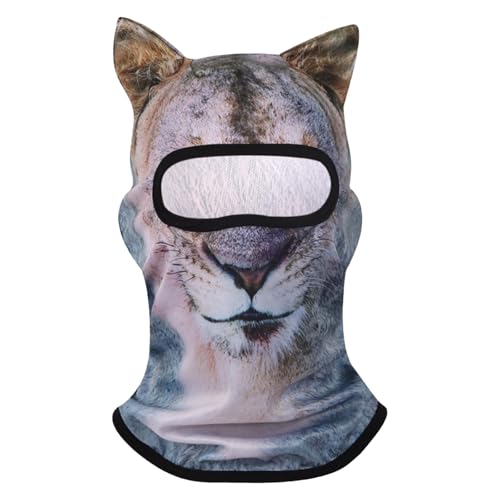 Luckywaqng 3D-Tierski mit Ohren, Musikfestival, Karneval, Ski, Halloween, Outdoor-Aktivitäten. Verkleiden Sie Sich. Werden Sie zum Accessoire für jeden Abenteurer Weihnachten (J, S) von Luckywaqng