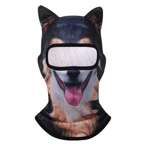 Luckywaqng 3D-Tierski mit Ohren, Musikfestival, Karneval, Ski, Halloween, Outdoor-Aktivitäten. Verkleiden Sie Sich. Werden Sie zum Accessoire für jeden Abenteurer Weihnachten (L, S) von Luckywaqng