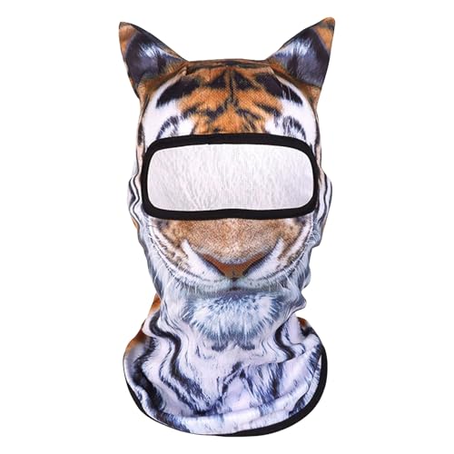 Luckywaqng 3D-Tierski mit Ohren, Musikfestival, Karneval, Ski, Halloween, Outdoor-Aktivitäten. Verkleiden Sie Sich. Werden Sie zum Accessoire für jeden Abenteurer Weihnachten (Q, S) von Luckywaqng