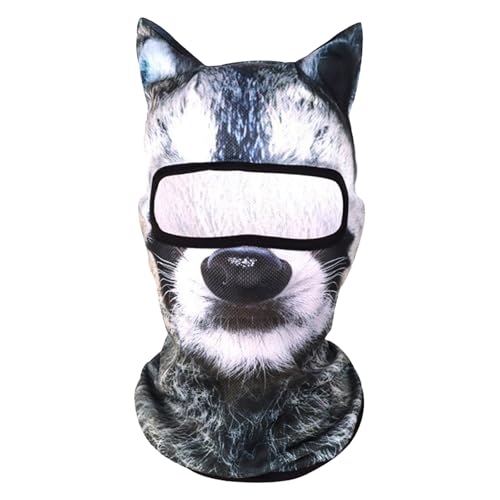 Luckywaqng 3D-Tierski mit Ohren, Musikfestival, Karneval, Ski, Halloween, Outdoor-Aktivitäten. Verkleiden Sie Sich. Werden Sie zum Accessoire für jeden Abenteurer Weihnachten (R, S) von Luckywaqng
