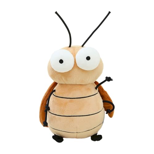 Luckywaqng 7.87 Inch Cockroach Plush Toy Funny Animal Stuffed Toy Kids' Plush Toy，Fun Birthday Home Decor Kuscheltier (A, S) von Luckywaqng