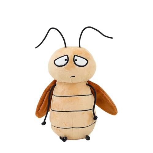 Luckywaqng 7.87 Inch Cockroach Plush Toy Funny Animal Stuffed Toy Kids' Plush Toy，Fun Birthday Home Decor Kuscheltier (B, S) von Luckywaqng