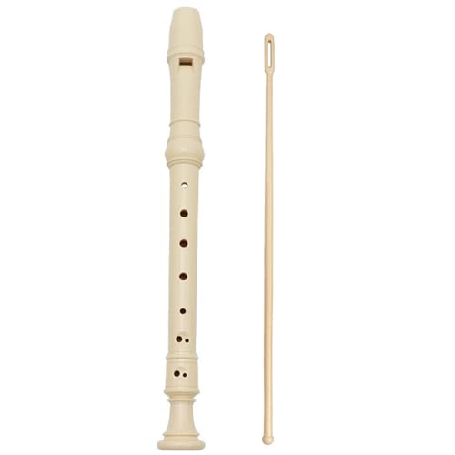 Luckywaqng 8-Loch Sopran-Sopranblockflöte Flöte Musik Spielen Blasinstrumente DIY Handwerk Für Erwachsene Wohnkultur (Beige, One Size) von Luckywaqng