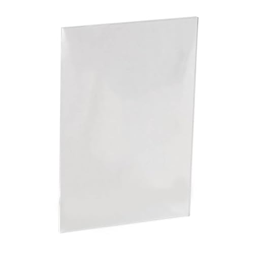 Luckywaqng Acrylic Sheet Clear Thick (3mm) Pack of 2 Transparent Plastic Plexi Glass Board with Protective Film for Photo Frame Replacement DIY Display Projects Sammelkartenspiele (White, One Size) von Luckywaqng