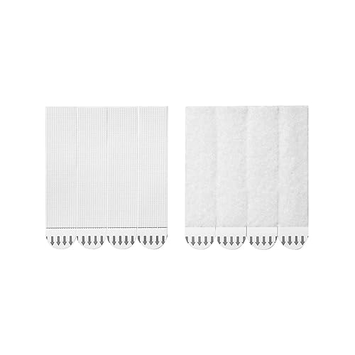 Luckywaqng Anime Aufkleber Auto 12 Paar (24 Streifen) große Klebestreifen zum Aufhängen von Bildern, Selbstklebende, abnehmbare Klettstreifen, strapazierfähig Magnettafel Auto (White, One Size) von Luckywaqng