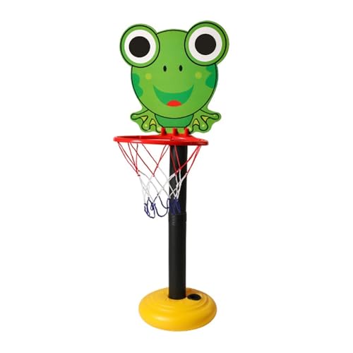 Luckywaqng Basketballkorb für, für den Innenbereich, verstellbar, Basketballkorb am Pool mit, für und Mädchen, Outdoor-Spielzeug für Spiele im Garten, Basketball-Spielzeug (Green, One Size) von Luckywaqng