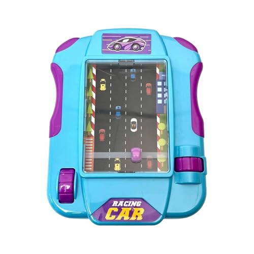 Luckywaqng Children Handheld Games Console Toy Interesting Avoid Obstacles Car Game Boredom & Stress Toy for Kids 36 Kleinkindspielzeug Auto (Blue, One Size) von Luckywaqng