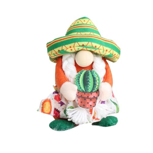 Luckywaqng Creative Hat Without Old Man Decoration Cute Holding Guitar Doll Mexican Carnival Figments Puppenkleidung 43 cm (B, One Size) von Luckywaqng