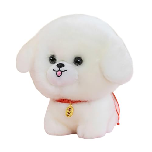 Luckywaqng Cute An Dog Plush Doll Shiba Dog Plush Toy Doll Creative for Boys and Girls Kopfschmuck (White, One Size) von Luckywaqng