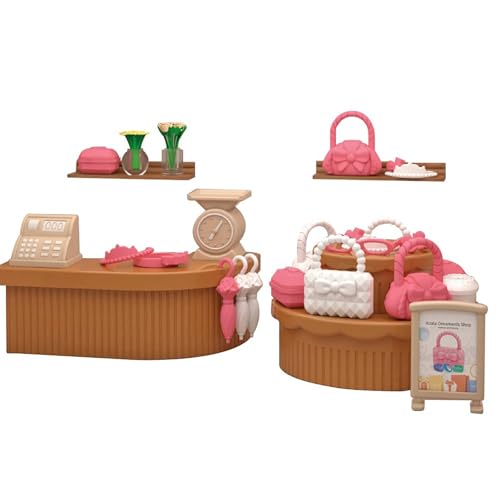 Luckywaqng Dolls House Furniture Set Accessories 1:12 Decorations DIY Miniature Ornament Assemble for Parent Child Interaction Scene Props 4+ Kids Bedroom Puppenhaus (H, One Size) von Luckywaqng