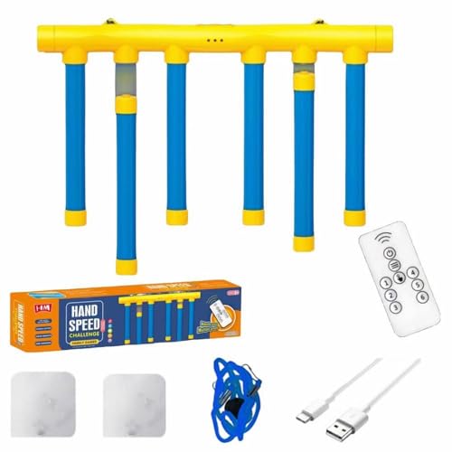 Luckywaqng Drop Stick Game Drop Catch Win Game Falling Sticks Training Toy Hand Coordination Training Hand Multi Player Interactive Hand Coordination Hands Full Game for Kid (A, One Size) von Luckywaqng