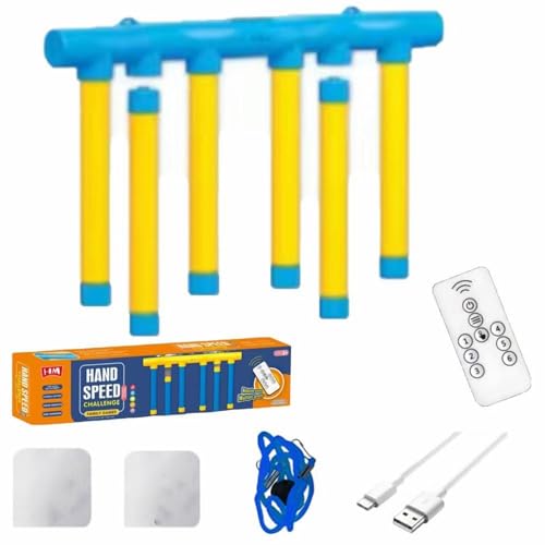 Luckywaqng Drop Stick Game Drop Catch Win Game Falling Sticks Training Toy Hand Coordination Training Hand Multi Player Interactive Hand Coordination Hands Full Game for Kid (B, One Size) von Luckywaqng