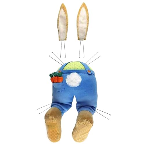 Luckywaqng Easter Bunny Butt Wreath Kit Bunny Butt Easter Wreath Easter Decorations Attachment Easter Door Spring Door Hanging Welcome Sign Wreath for Farmhouse Spring Festivals (W, One Size) von Luckywaqng
