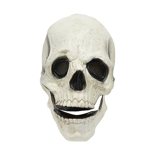 Luckywaqng Halloween-Kopfbedeckungen Zwang Lustige Kopfbedeckungen Augenkopfbedeckungen Feiertags-Partykleid 3 Brille (White, One Size) von Luckywaqng