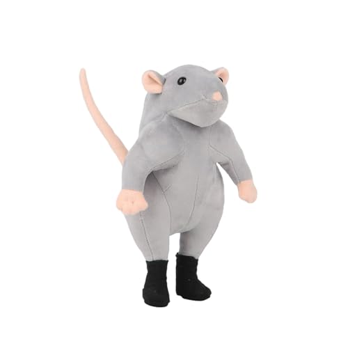 Luckywaqng Internet Rote Plüschpuppe Tanzende Puppe Parodiepuppe Haarreif (Grey, One Size) von Luckywaqng