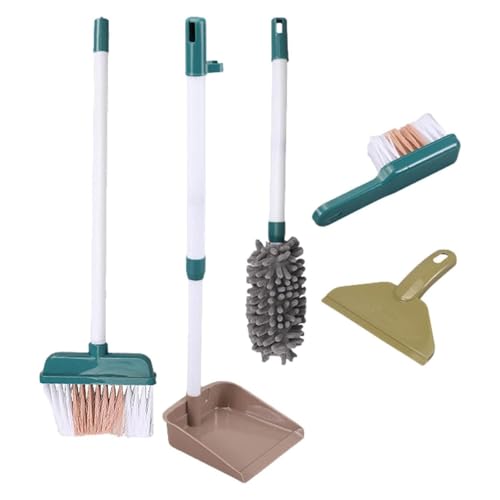 Luckywaqng Kids Cleaning Set Cleaning Toys for Children Pretend Play Kit Toddler Role Play Toys for Girls Boys Age 3+ Include Mop Duster Dustpan Brushes Rag Play House Game Toy (8 P (Blue, One Size) von Luckywaqng