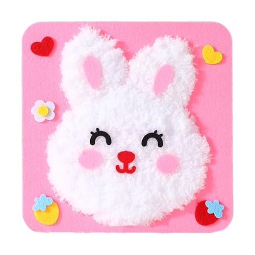 Luckywaqng Kids' Educational Art Toy DIY Craft Kit with Animal Stickers for Preschool and Kindergarten Fun DIY-Handwerk Für Erwachsene (G, One Size) von Luckywaqng
