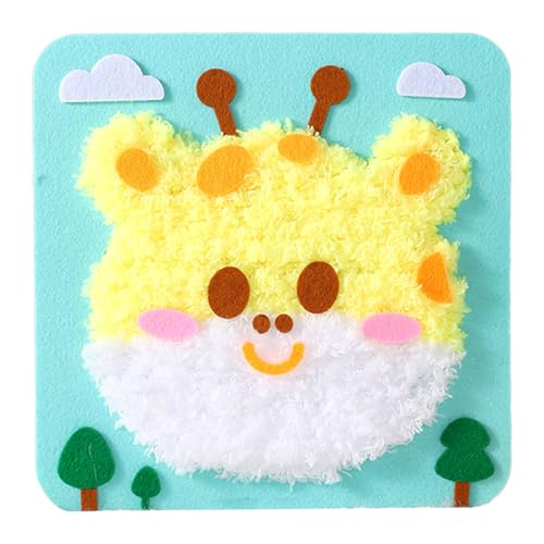Luckywaqng Kids' Educational Art Toy DIY Craft Kit with Animal Stickers for Preschool and Kindergarten Fun DIY-Handwerk Für Erwachsene (H, One Size) von Luckywaqng