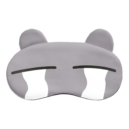 Luckywaqng Kids Sleep for Boys/Girls Sleeping Animal Funny Cover Blindfold Eyeshade for Men Women Plane Travel 100ml Augenklappe (Grey, One Size) von Luckywaqng