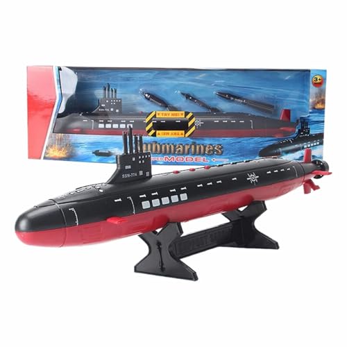 Luckywaqng Model with Light Sound Kids Toy Hailang Sound Navy Model Toy Boat War Static Model Toy Fish Missile Model Basteln Malen Mädchen (Blue, One Size) von Luckywaqng
