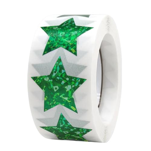 Luckywaqng Multi Auto 500 Stück goldene Sternaufkleber für in der Schule, Klassenzimmer, 2,5 cm, Selbstklebende goldene Sternaufkleber, glitzernde glitzernde Sternaufkleber für Lehrer, (D, S) von Luckywaqng