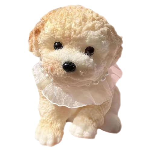 Luckywaqng Oversized Teddy Dog Pinch Music Poodle Large Decoration for A Simulation Toy Dog Pinch Kuscheltier (Coffee, One Size) von Luckywaqng