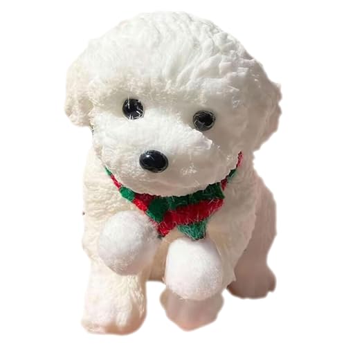 Luckywaqng Oversized Teddy Dog Pinch Music Poodle Large Decoration for A Simulation Toy Dog Pinch Kuscheltier (White, One Size) von Luckywaqng