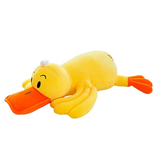 Luckywaqng Plüsch-gelbe Enten-Stofftier-Umarmungskissen-superweiche Spielwaren-Geschenke Puppenhaus Zubehör Küche (Yellow, One Size) von Luckywaqng