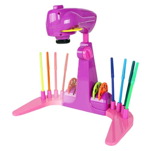 Luckywaqng Projector Drawing Projector Draw Sketch Toy，with 32 Patters and 12color Brushes for People Learn to Drawing and Sketch，Preschool Learning Activities Kleinkindspielzeug (Purple, One Size) von Luckywaqng
