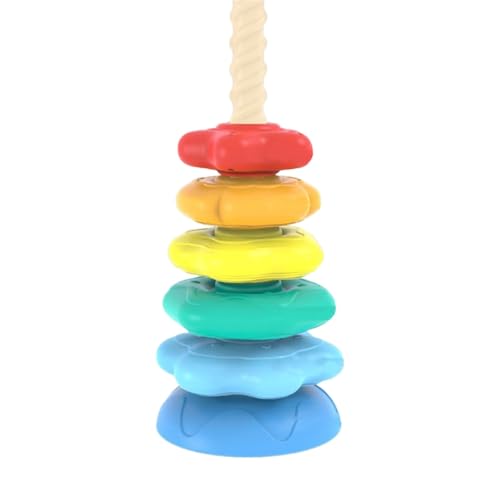 Luckywaqng Rainbow Tower Stacking Toy for Infants | Educational Toy for Babies 6 Months to 2 Years | Fun and Interactive Learning Activity for Early Development Zahnradsets (Beige, One Size) von Luckywaqng