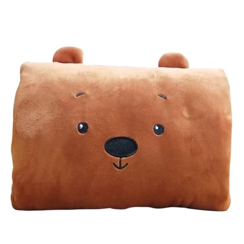Luckywaqng Saint Kids Pillow Fuzzy Pillow Cases Cute Animal Friends Soft Pillow for Kids Beds and Nap Time Hand Warmer Winter Throw Pillow Plüschfigur (E, S) von Luckywaqng