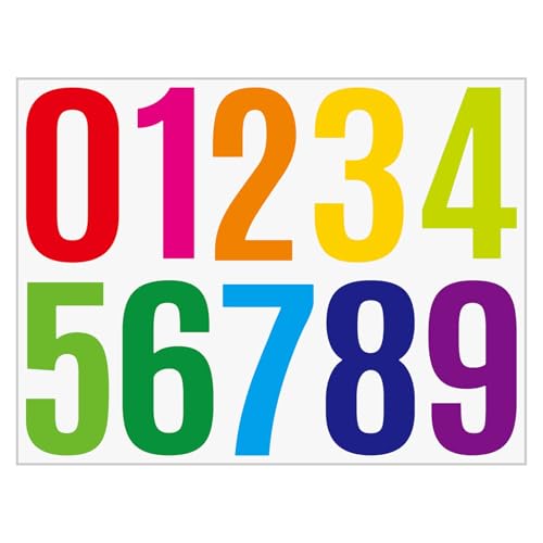 Luckywaqng Schild Gestalten 4 Inch Number Vinyl Label Stickers Self Adhesive Number Decals Large Mailbox Number Signs Number Labels for Car Home Multicolor Felgenrandaufkleber (Camouflage, One Size) von Luckywaqng