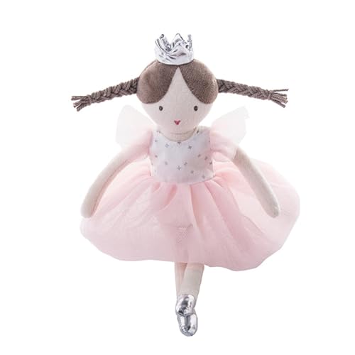 Luckywaqng Soft Life Ballet Girl Plush Toy Cute Dress Doll Girl Heart Baby Birthday Kuschelweich (Pink, One Size) von Luckywaqng