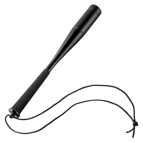Luckywaqng Spring Park Fishing Priest Fish Whacker Fish Bat Portable Multifunctional Aluminium Alloy Fish Whacker Fly Fishing Bat Tool with Eva Handle Schwimmer Für Schwimmbecken (Black, One Size) von Luckywaqng