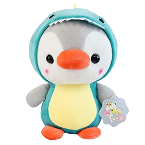 Luckywaqng Stofftier 13 cm Zeichentrickfilm weicher Cute Puppe Spielpuppe Cute Creative Pinguin Kuscheltier (B, One Size) von Luckywaqng