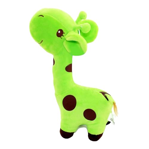 Luckywaqng Stuffed Toy Skin Friendly Animal Giraffe Shape Stuffed Animal Plush Toy for Kid Plüschfigur (Green, One Size) von Luckywaqng