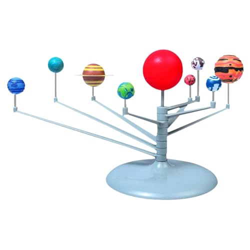 Luckywaqng System Kind Spielzeug Planeten Astronomie System Planetarium Modell DIY Zählrahmen (Blue, One Size) von Luckywaqng