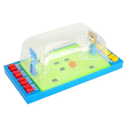 Luckywaqng Table Basketball Games for Kids Interactive Sports Toys Reaction and Attention Games for 5+ Years Family Fun No Battery Required Indoor Basketball Set Lernuhren (Blue, One Size) von Luckywaqng
