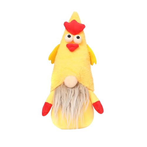 Luckywaqng Thanksgiving Turkey Doll Plush Toy Doll Faceless Old Man Plush Doll Children's *1pcs Puppenkleidung 43 cm Junge (Yellow, One Size) von Luckywaqng