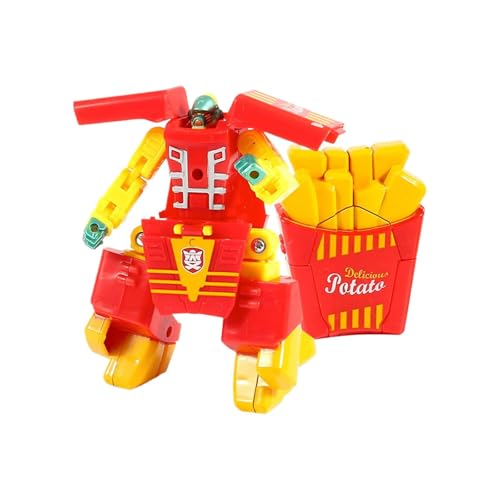 Luckywaqng Transforming Robot Toys Hamburger French Fries & More Early Educational Brain for Kids & Adults Multicolor Bit ProgrammierRoboter Experimentierkasten (A, One Size) von Luckywaqng
