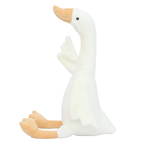 Luckywaqng -weißes mit langem Hals, Tierpuppenspielzeug für Kindergeburtstagsgeschenke Kopfschmuck (White, One Size) von Luckywaqng