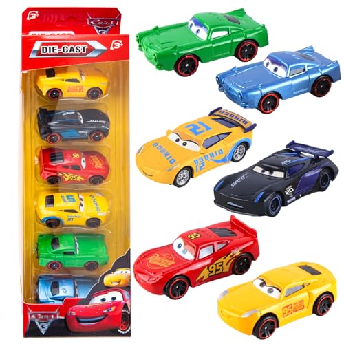Cars Autos Lightning Spielzeugauto Set- 6 Stück Mc- Queen Spielzeug für Kinder Metall Kinder Mini Die Cast Modellauto Mini Cars Spielzeug Kleine Fahrzeuge Car Toys als Geburtstag Weihnachten Geschenke Cars Autos Lightning Spielzeugauto Set- 6 Stück Mc- Queen Spielzeug für Kinder Metall Kinder Mini Die Cast Modellauto Mini Cars Spielzeug Kleine Fahrzeuge Car Toys als Geburtstag Weihnachten Geschenke von Luclay