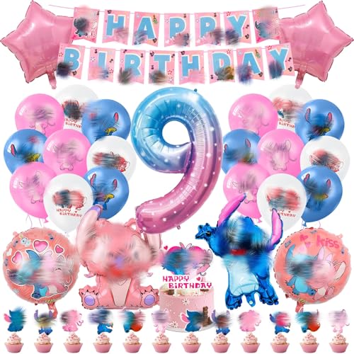 Folienballon Geburtstag 9 Jahre- 50pcs Luftballons Kindergeburtstag Geburtstagsdeko Party Heliumballon Ballon Cake Toppers Happy Birthday Banner für Mädchen Junge Geburtstags Babyparty Party Zubehör Folienballon Geburtstag 9 Jahre- 50pcs Luftballons Kindergeburtstag Geburtstagsdeko Party Heliumballon Ballon Cake Toppers Happy Birthday Banner für Mädchen Junge Geburtstags Babyparty Party Zubehör von Luclay